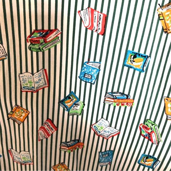 ZARA BOOK PRINT SHIRTDRESS TOP SHIRT NWOT XL📚❤️ - Picture 7 of 10